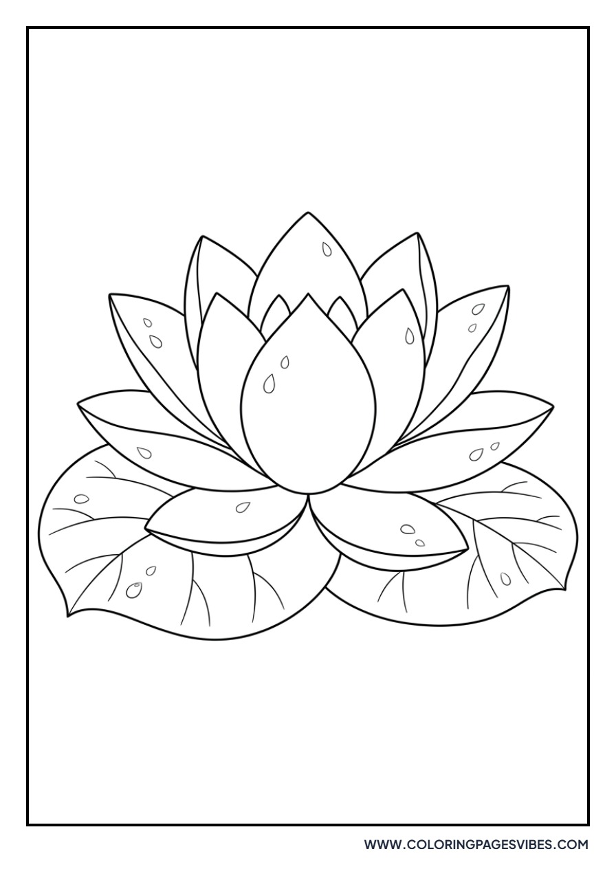 Lotus Petal Raindrops