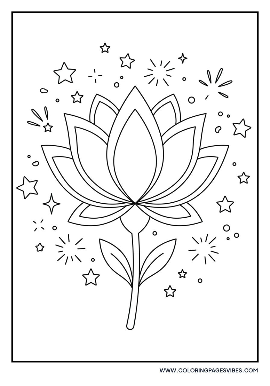 Lotus with Sparkles