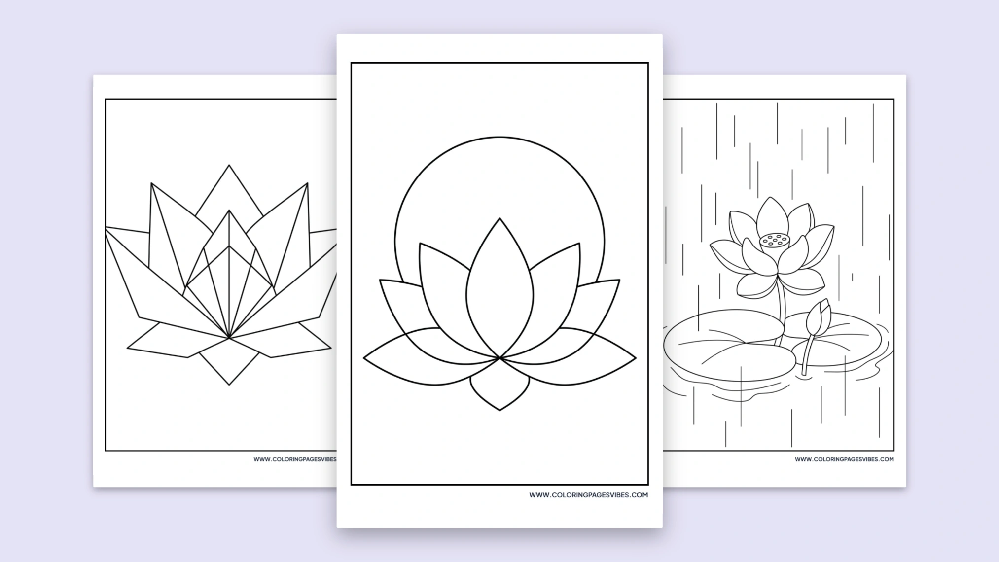 50+ Free Lotus Coloring Pages (Printable PDF)