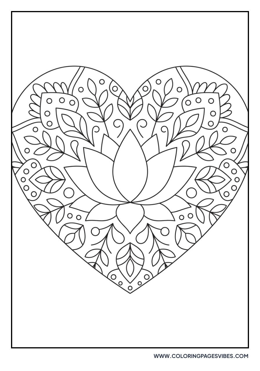 Mandala Lotus Heart