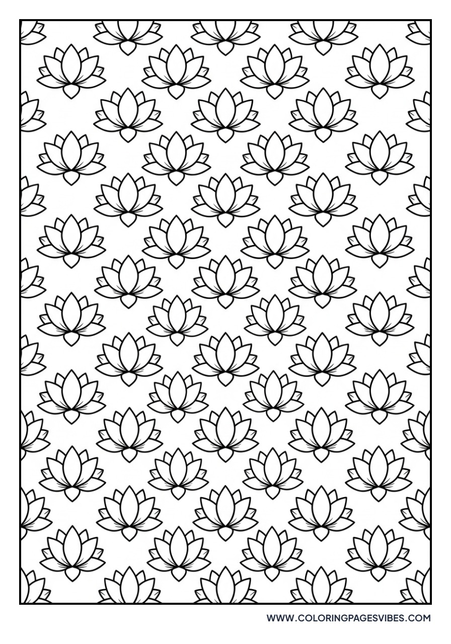 Patterned Lotus Background
