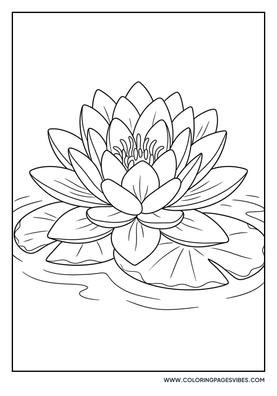 Realistic Water Lily