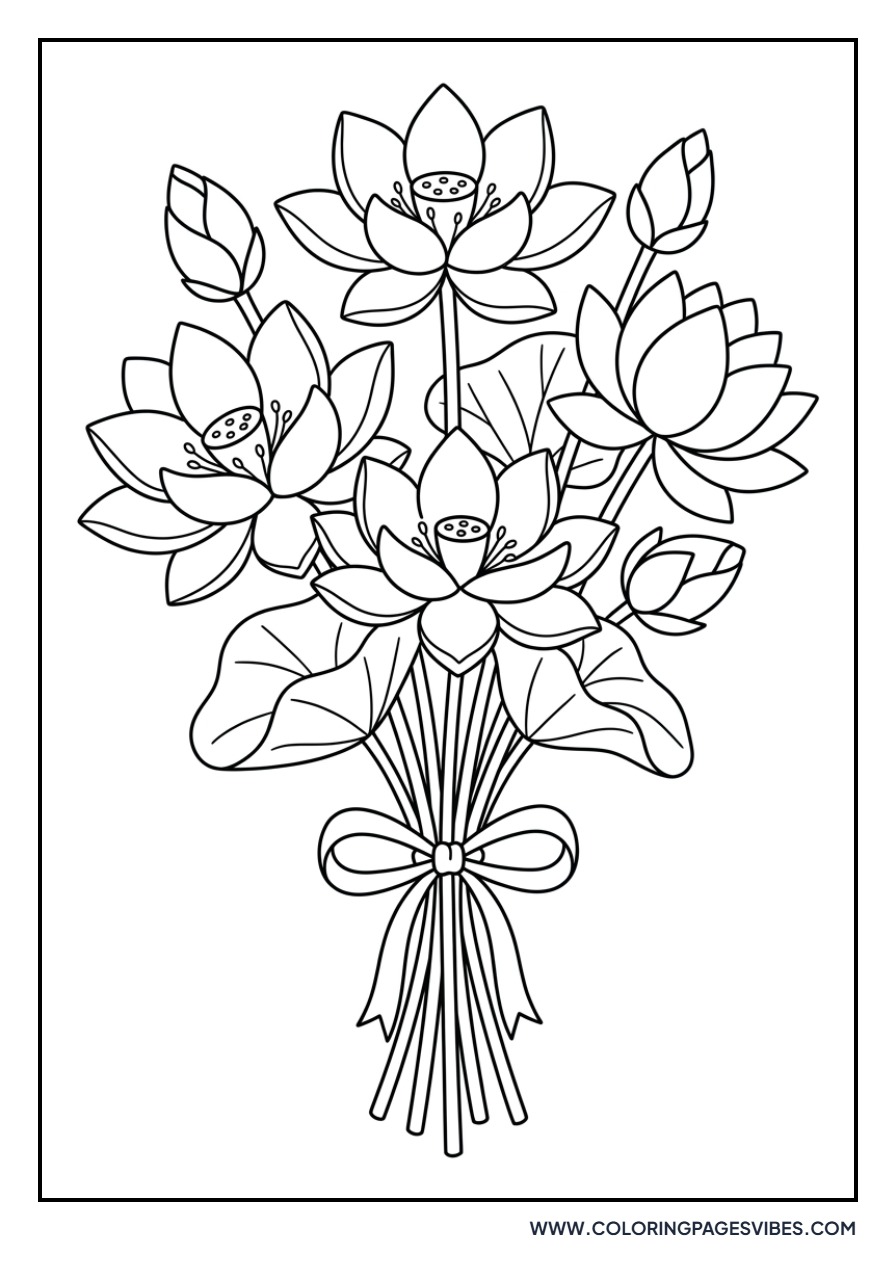 Simple Lotus Bouquet