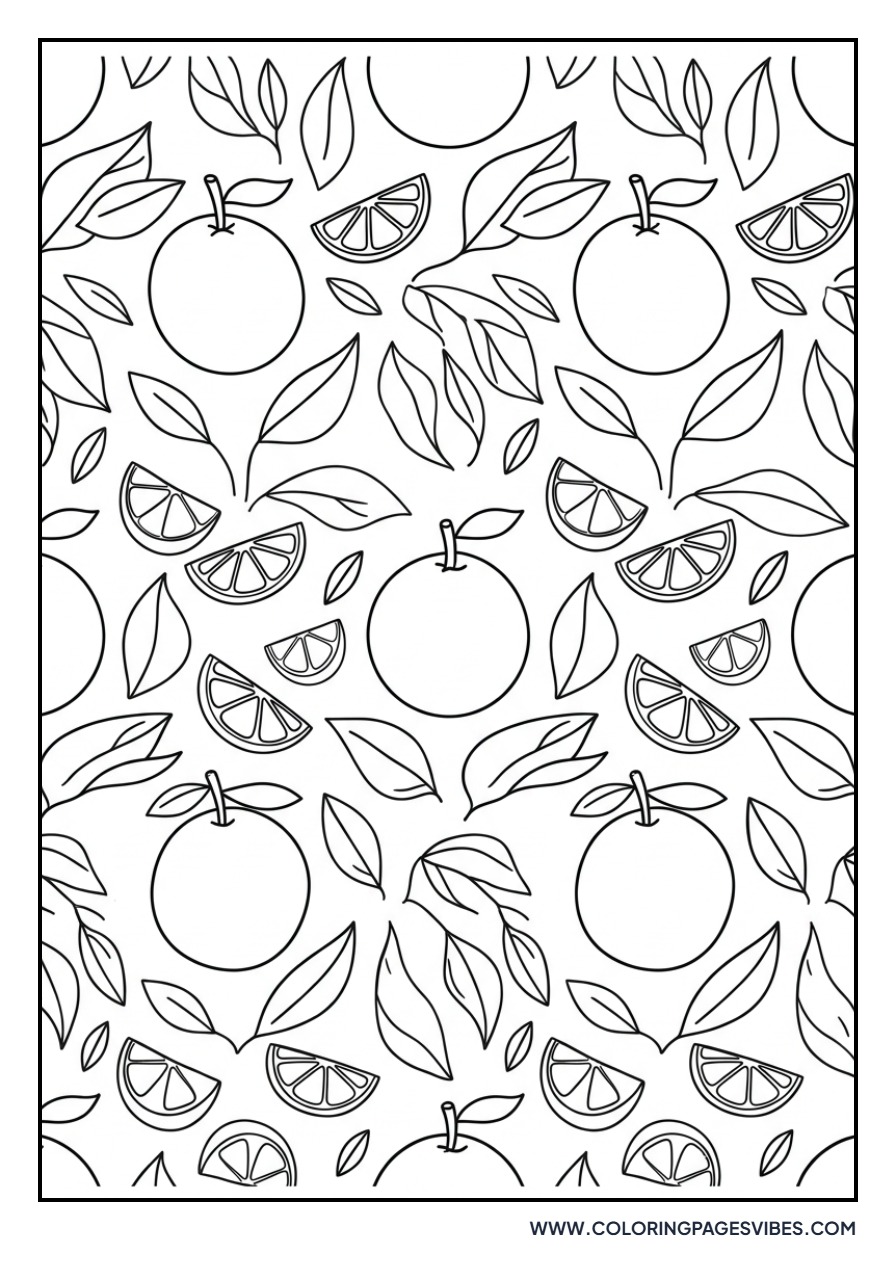 Abstract Orange Pattern