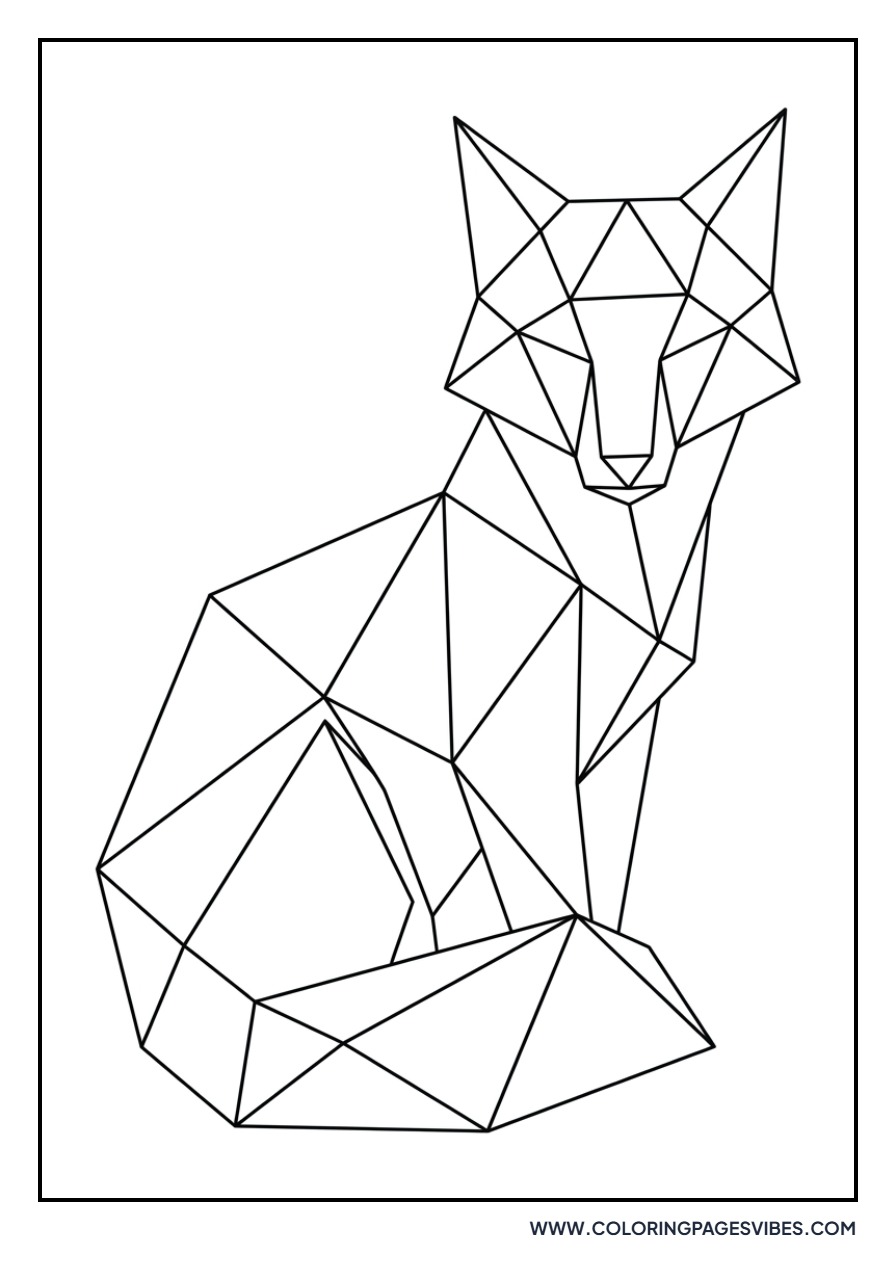 Geometric Orange Art