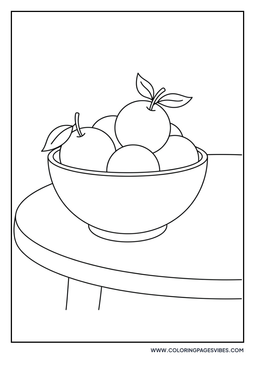 Orange Fruit Bowl