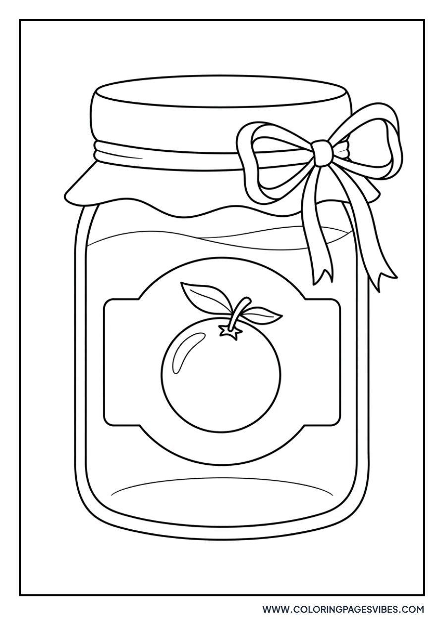 Orange Marmalade Jar