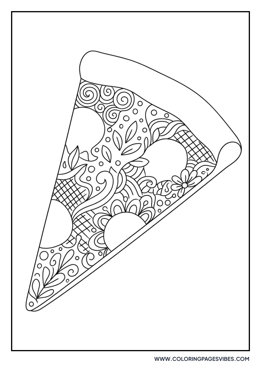 Orange Slice Zentangle