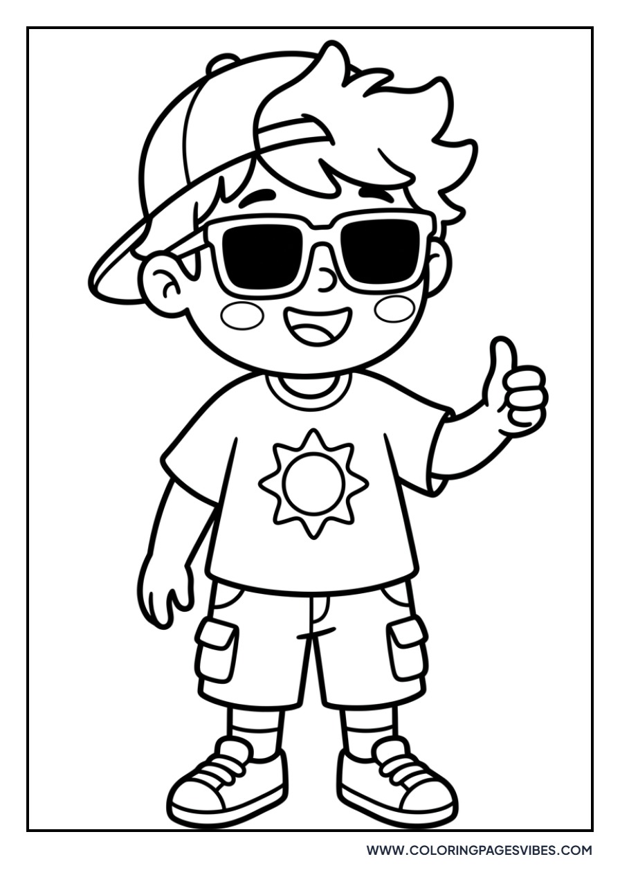 Orange Wearing Sunglasses