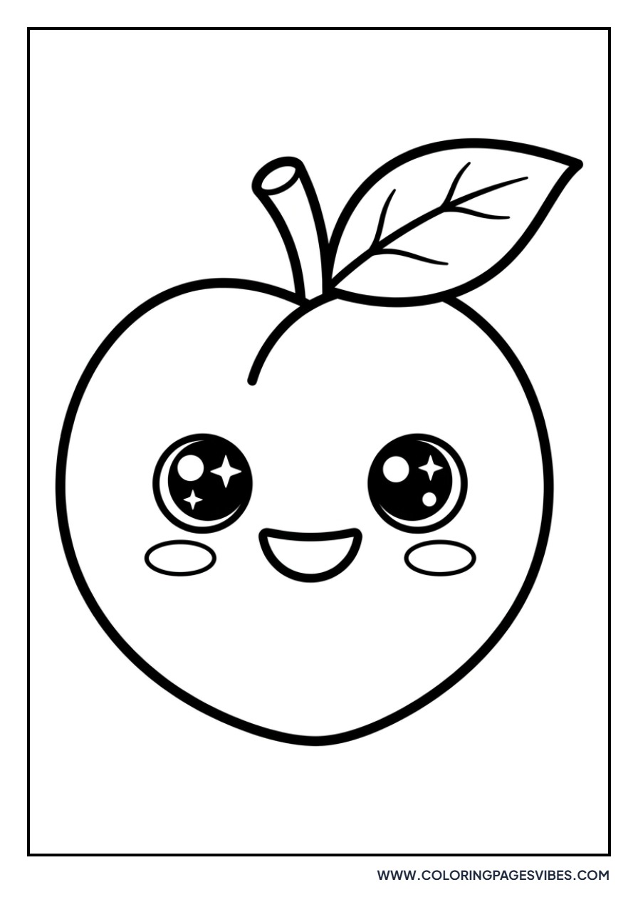 Kawaii Happy Peach