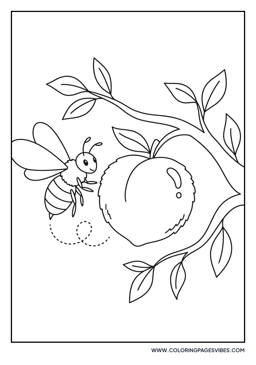 Peach and Bee