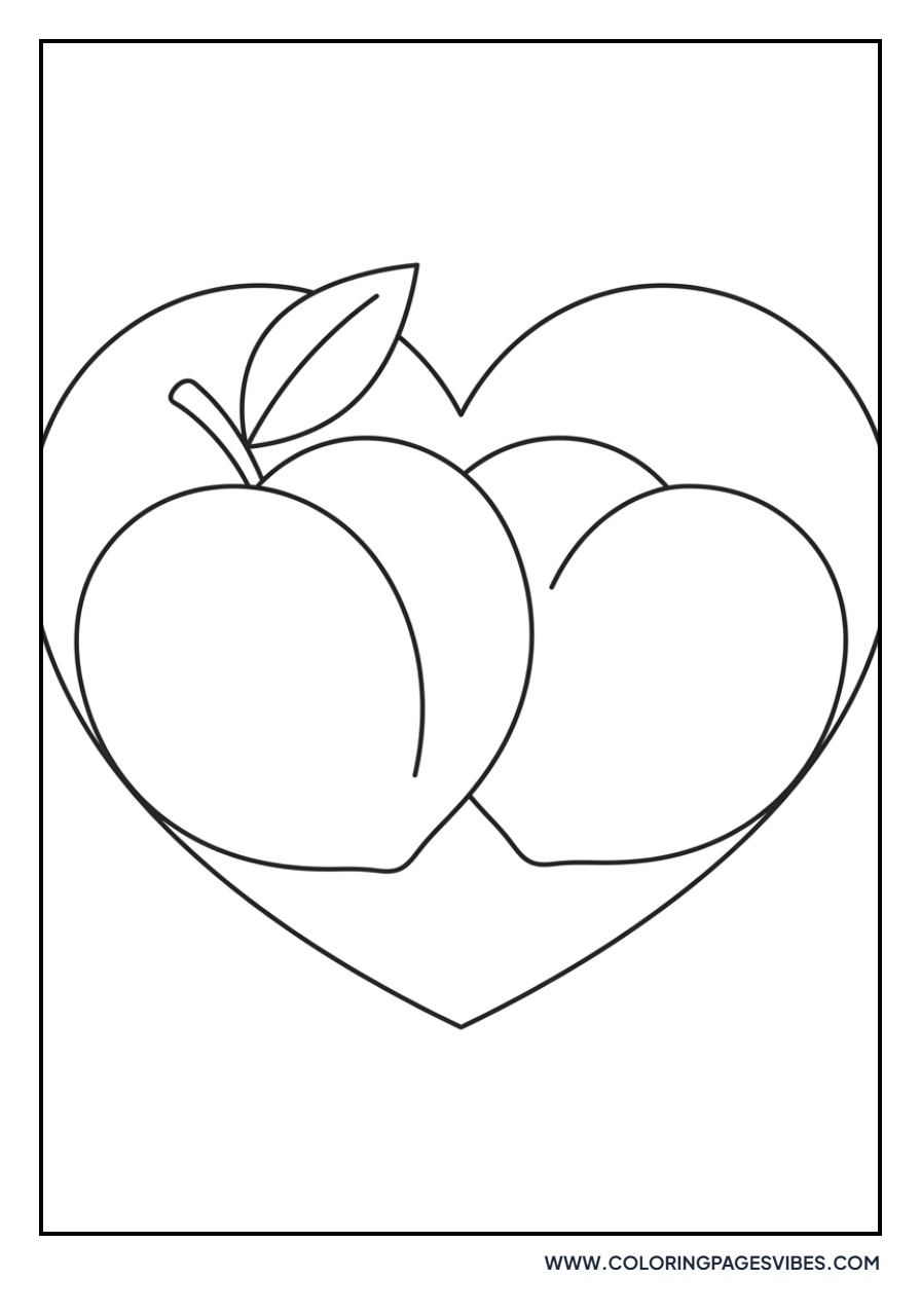Peach Heart Shape