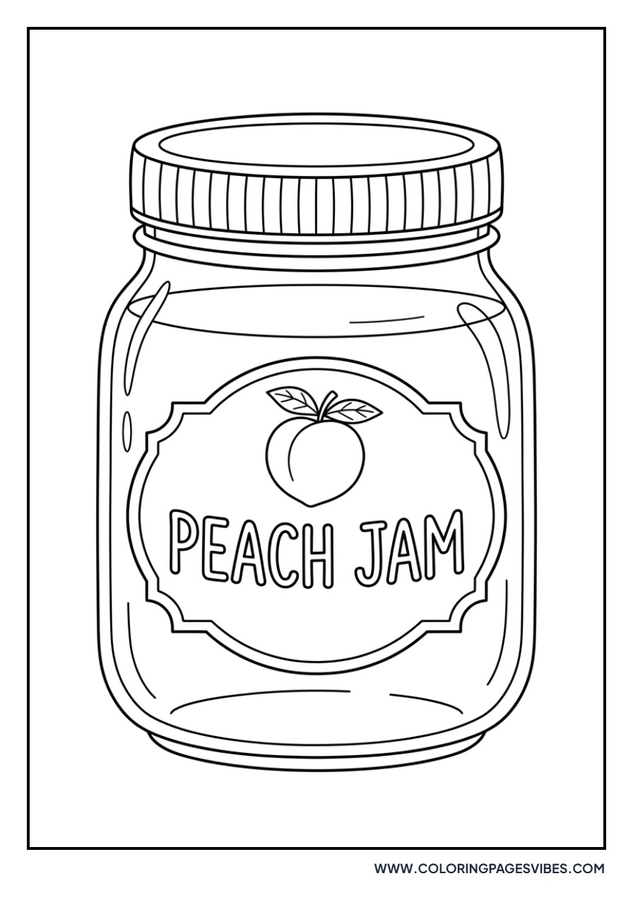 Peach Jam Jar