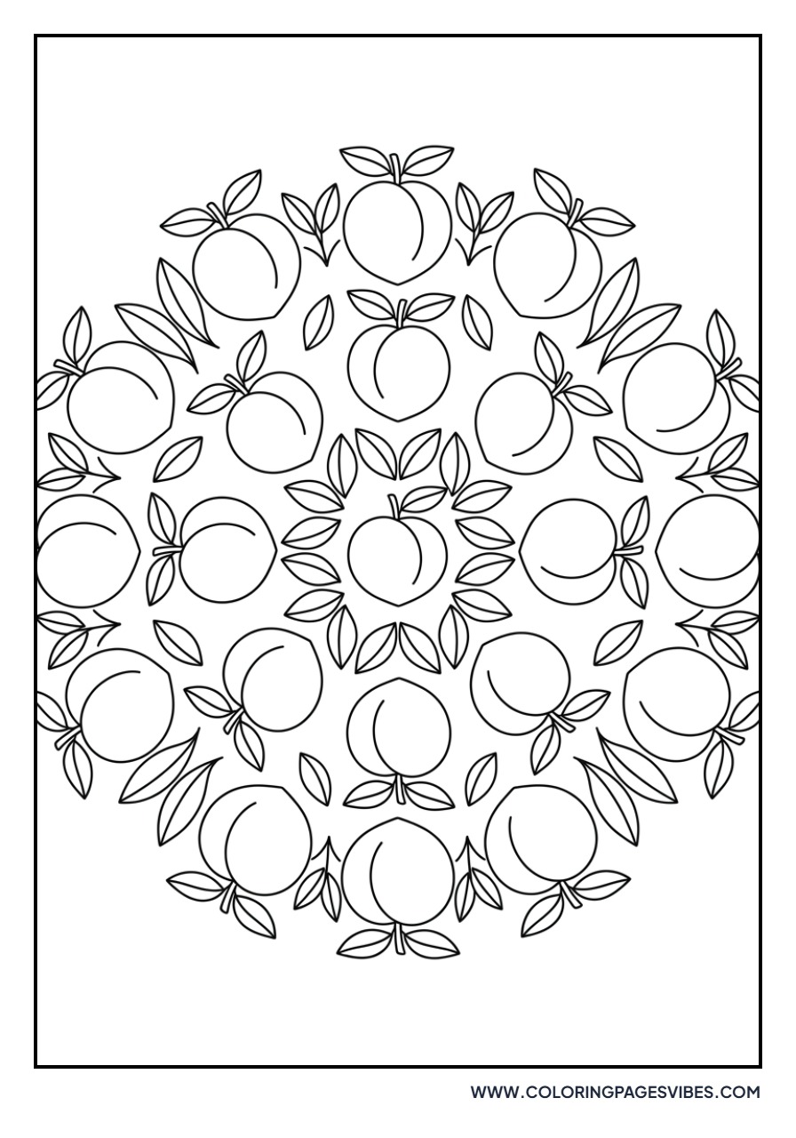 Peach Mandala Pattern