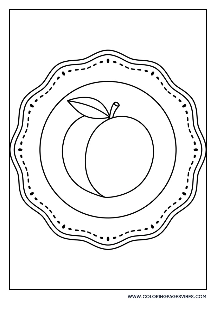 Peach on a Plate