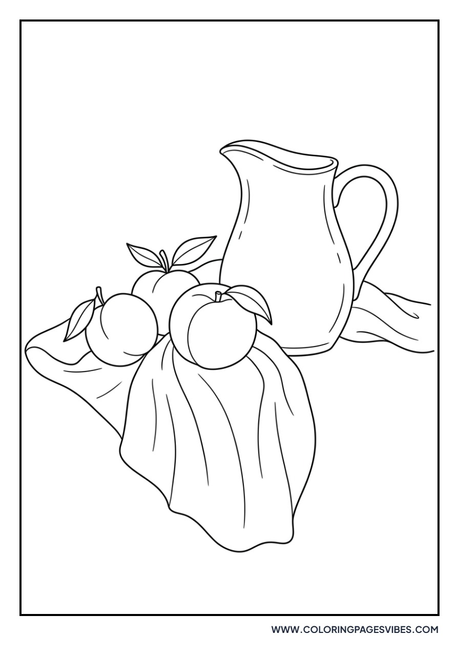 Peach Still Life