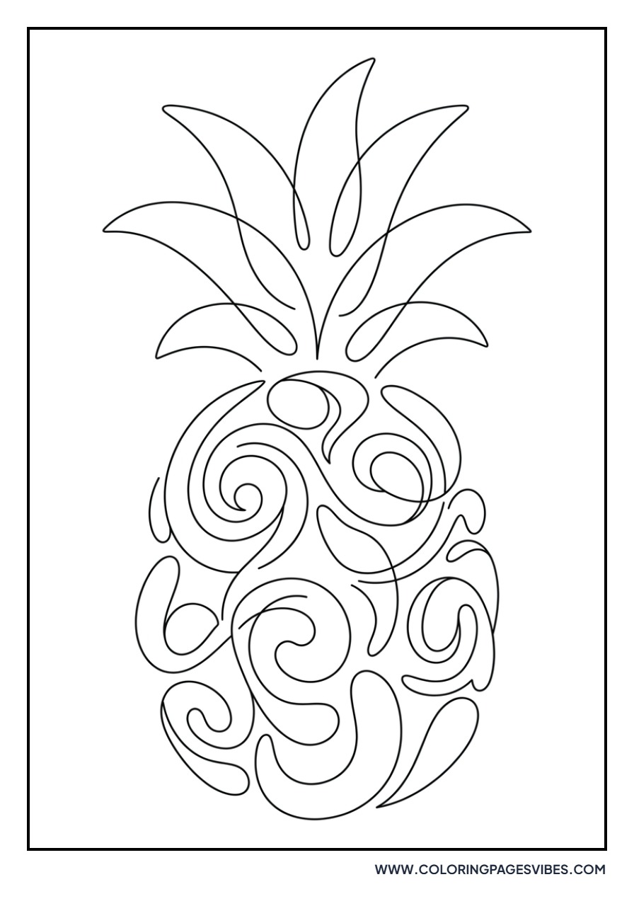 Abstract Pineapple Shape