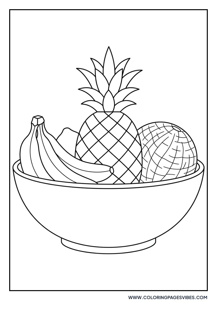 Bowl of Tropical Fruits