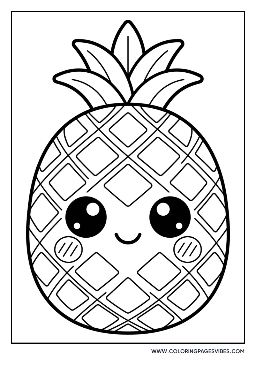 Cute Kawaii Pineapple