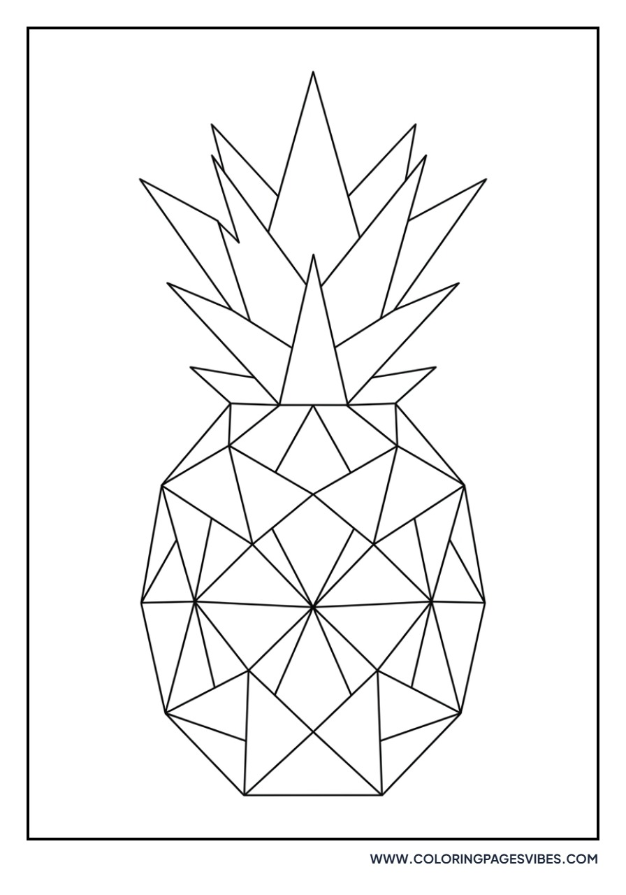 Geometric Pineapple Design