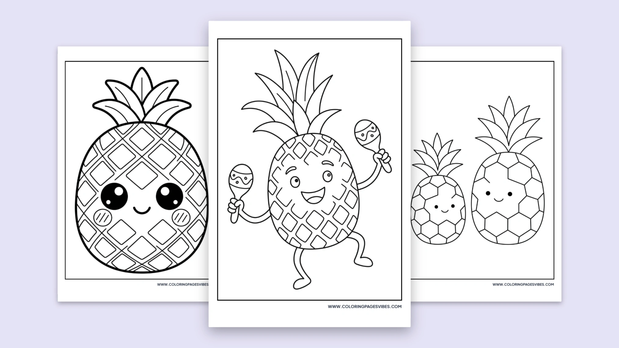 67+ Free Printable Pineapple Coloring Pages (PDF)