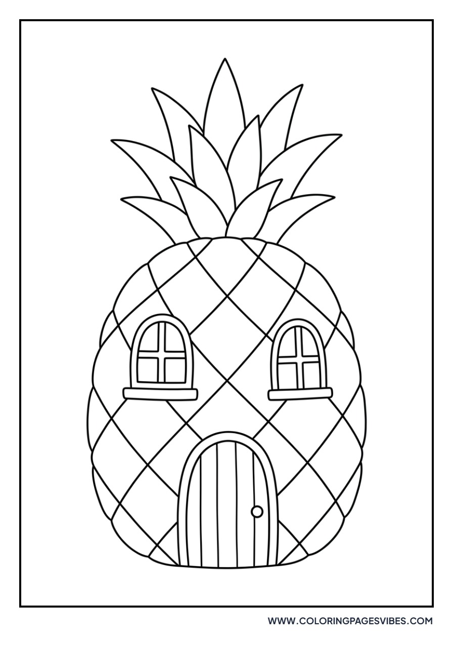 Pineapple House Illustration