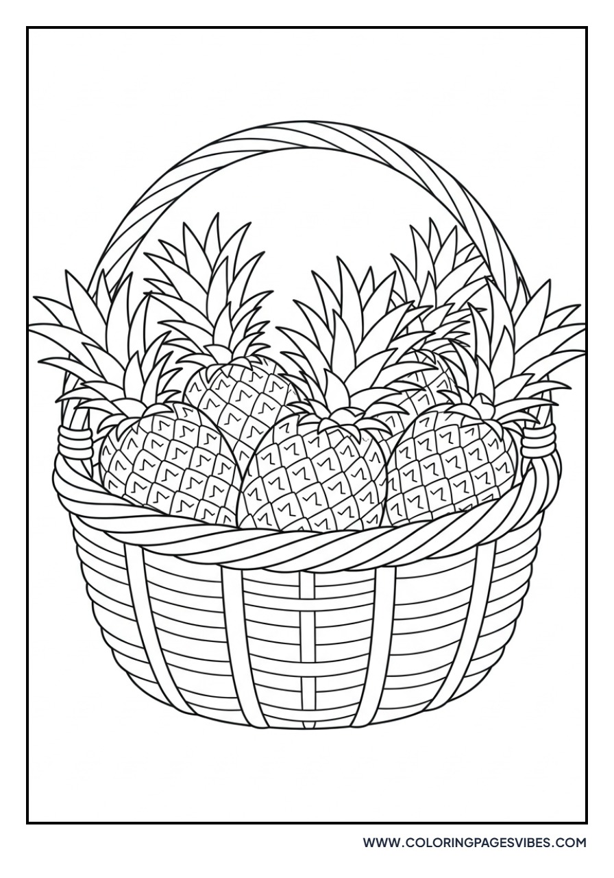 Pineapple in a Basket