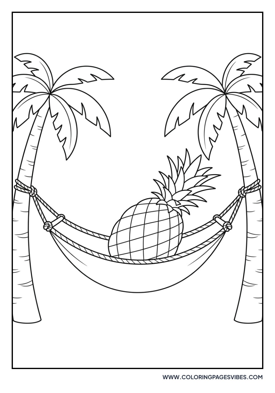 Pineapple in a Hammock