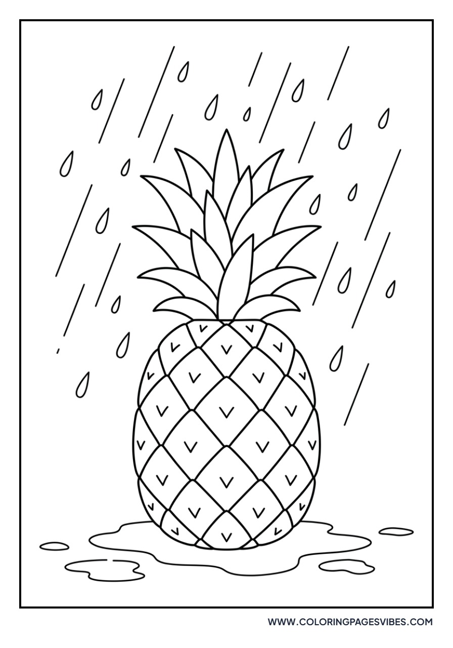 Pineapple in the Rain