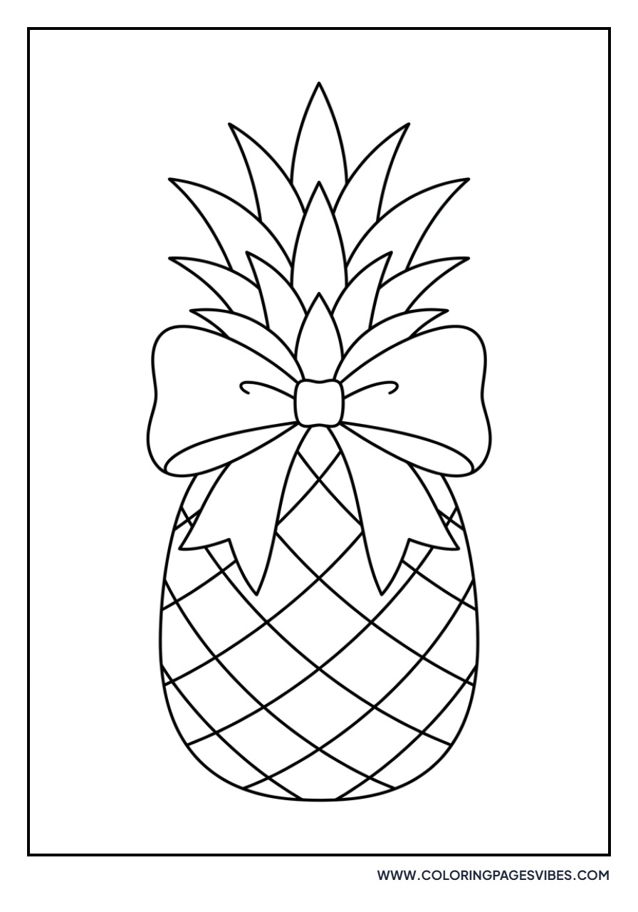 Pineapple with a Bow
