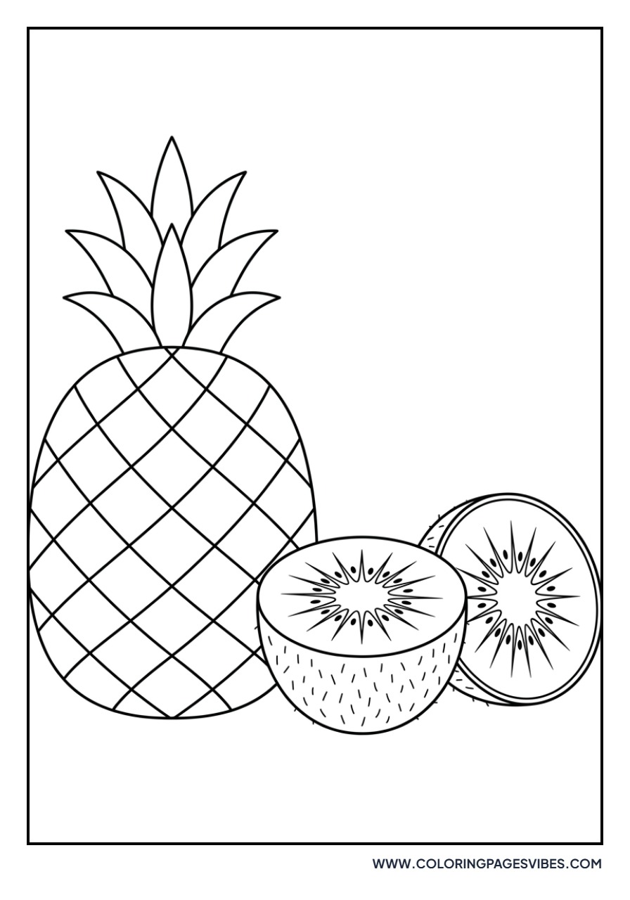 Pineapple with Kiwi