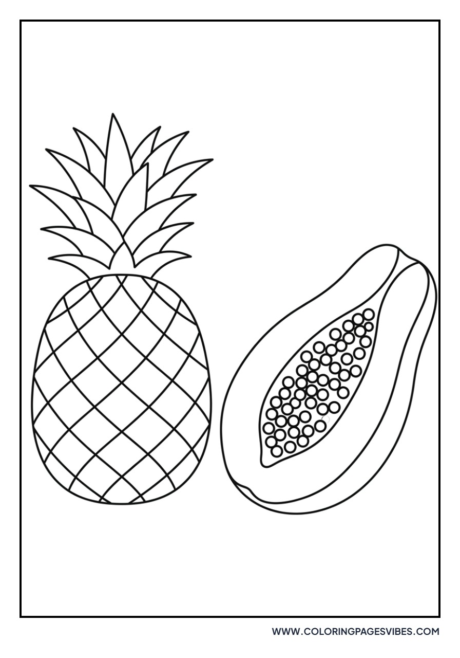 Pineapple with Papaya