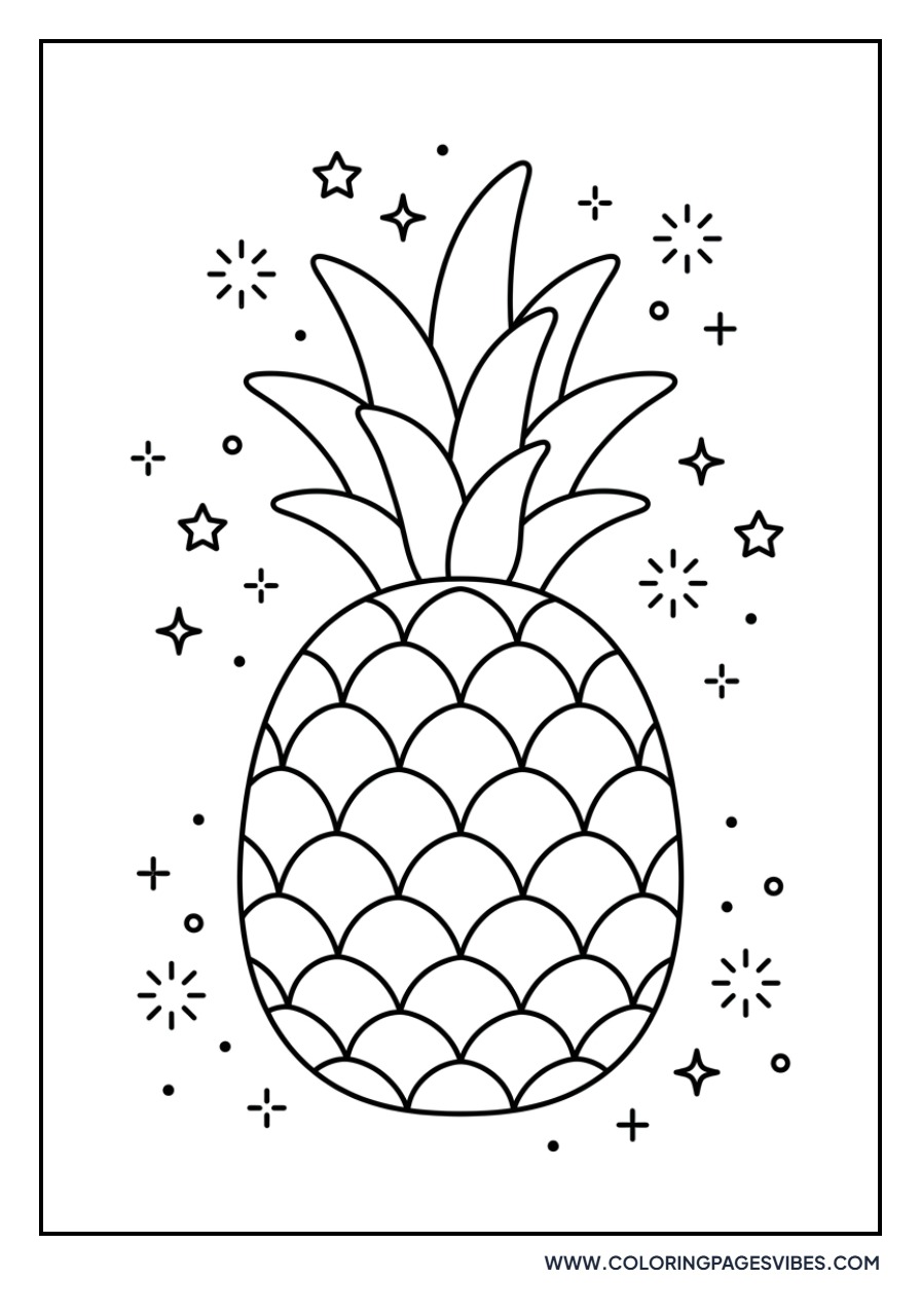 Pineapple with Sparkles