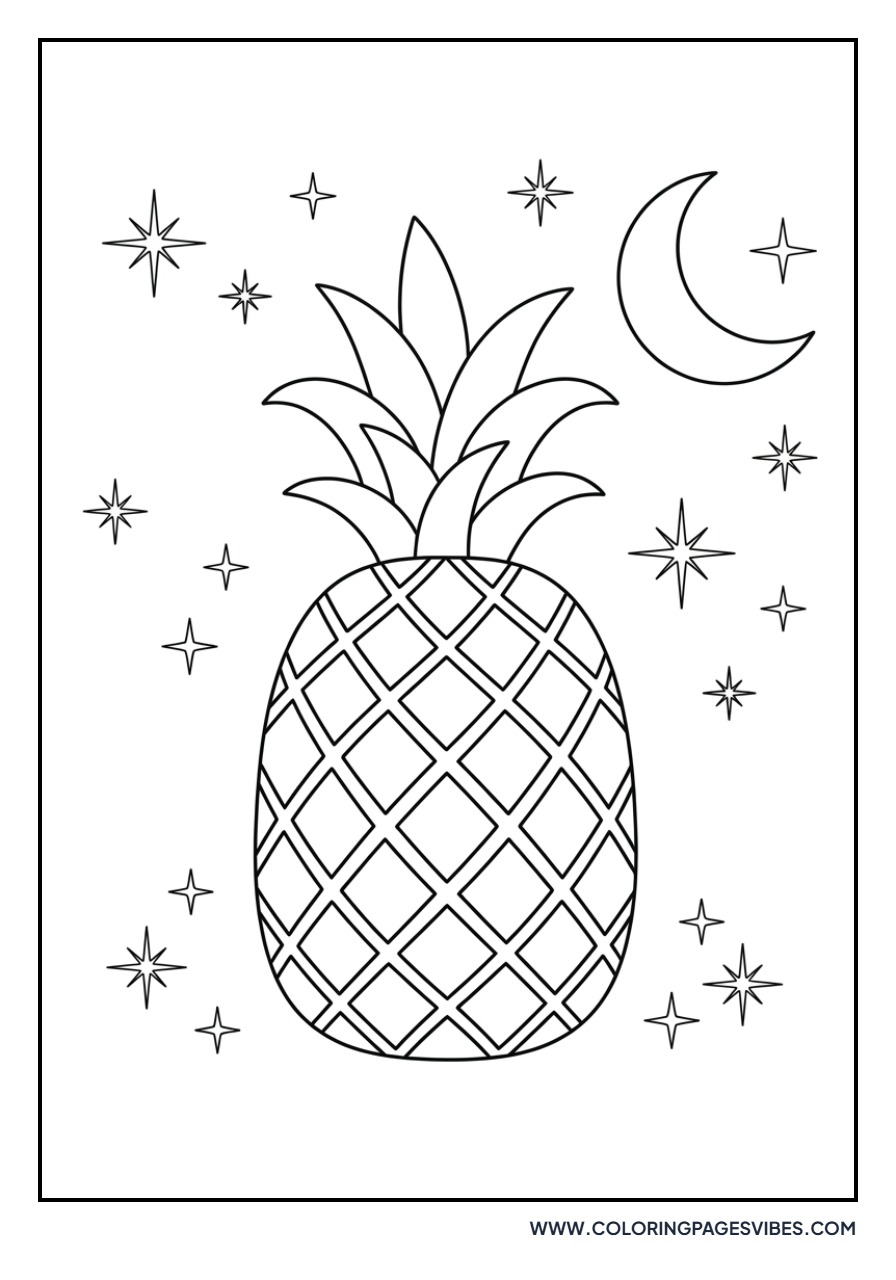 Pineapple with Stars