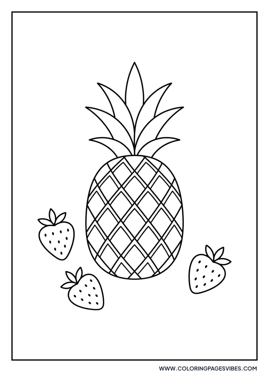 Pineapple with Strawberries
