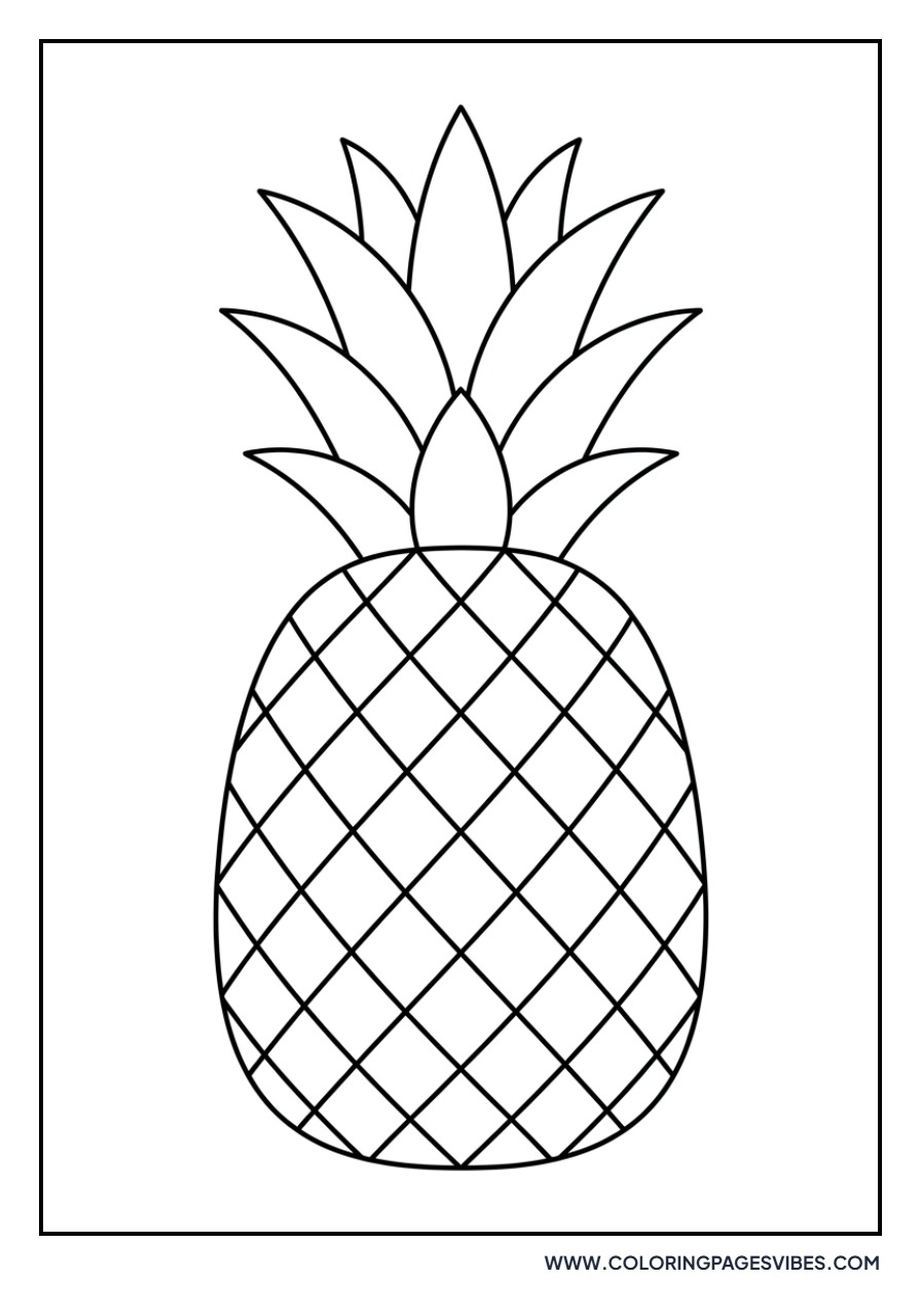 Simple Pineapple Outline