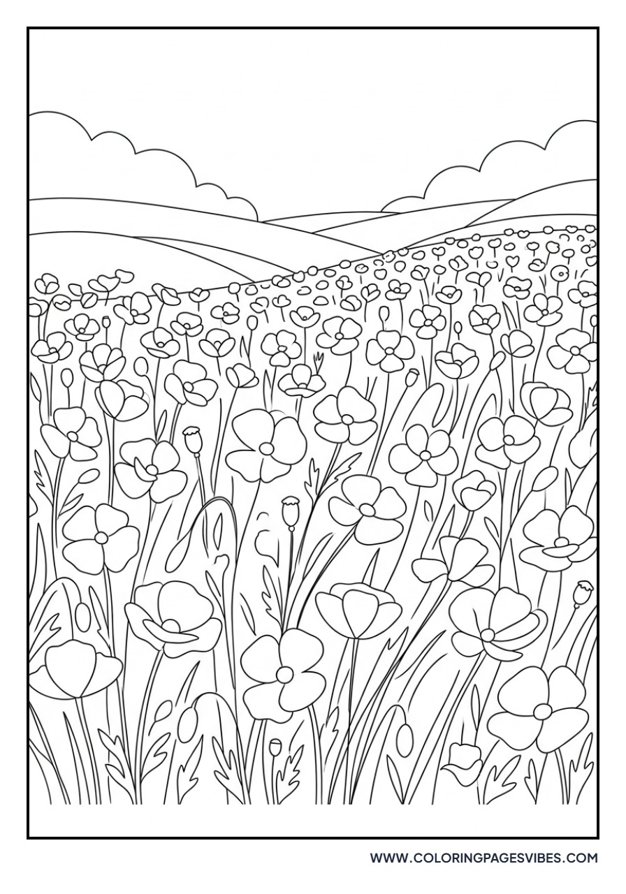 Flanders Poppy Field