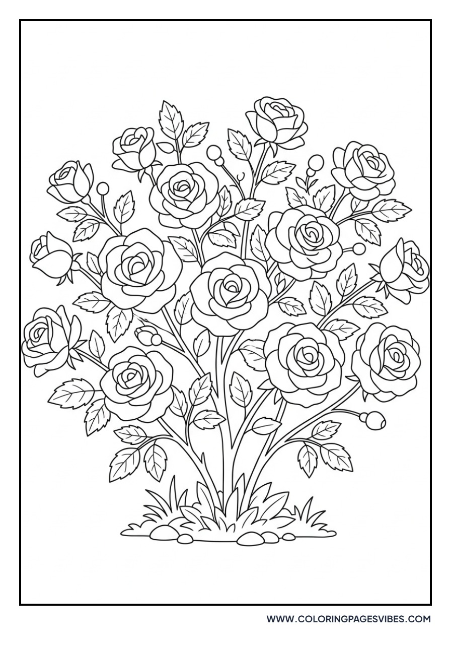 Garden Rose Bush