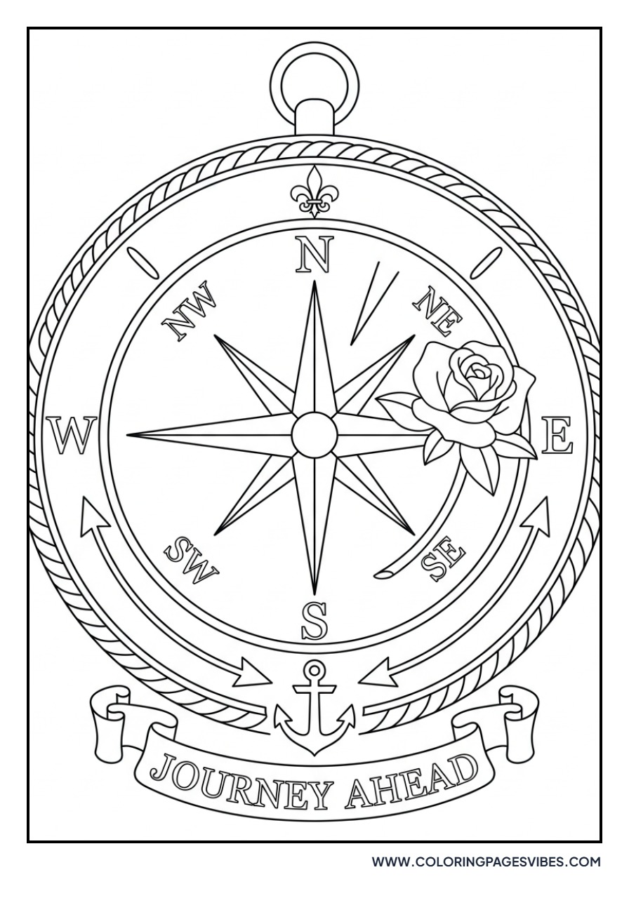 Rose and Compass