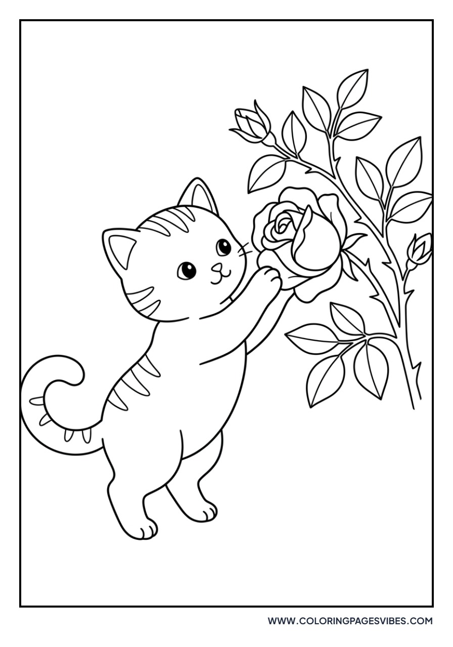 Rose and Kitten