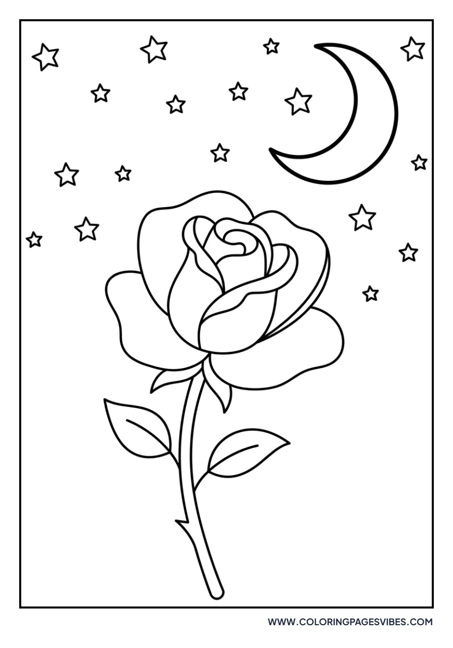 Rose and Moon
