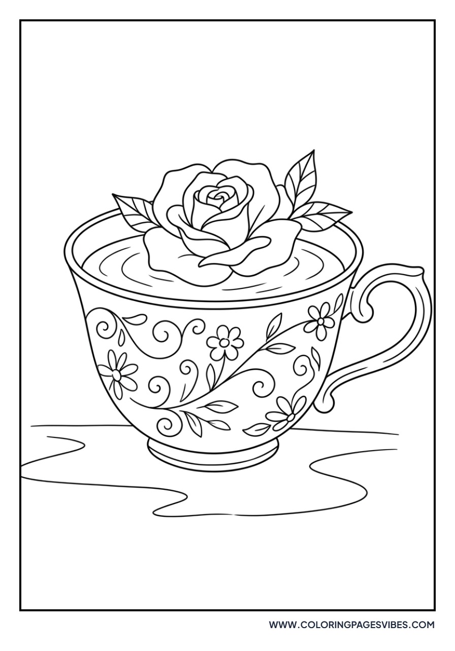 Rose in a Teacup