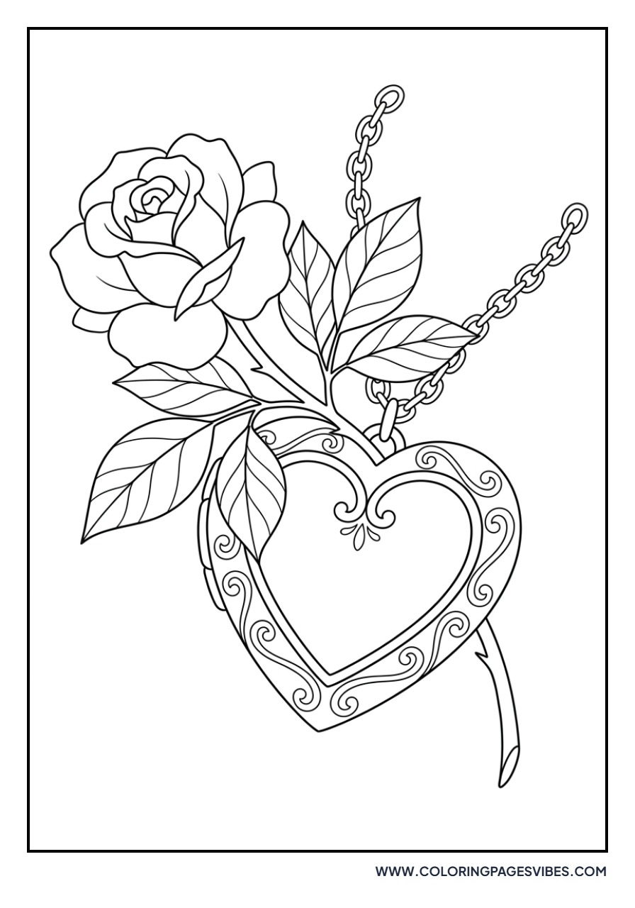 Rose with Locket