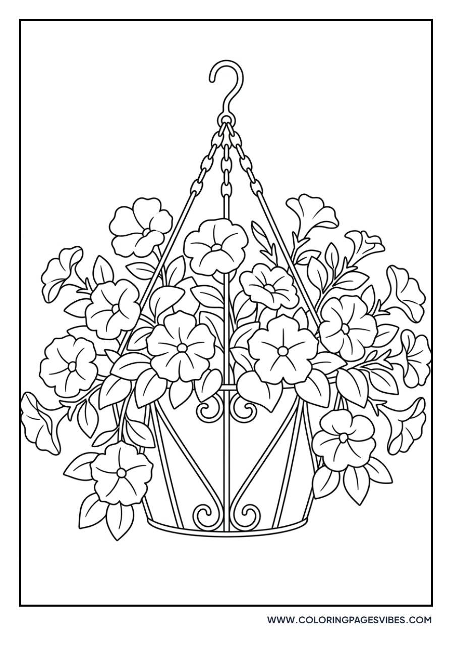 Cascading Petunia Basket