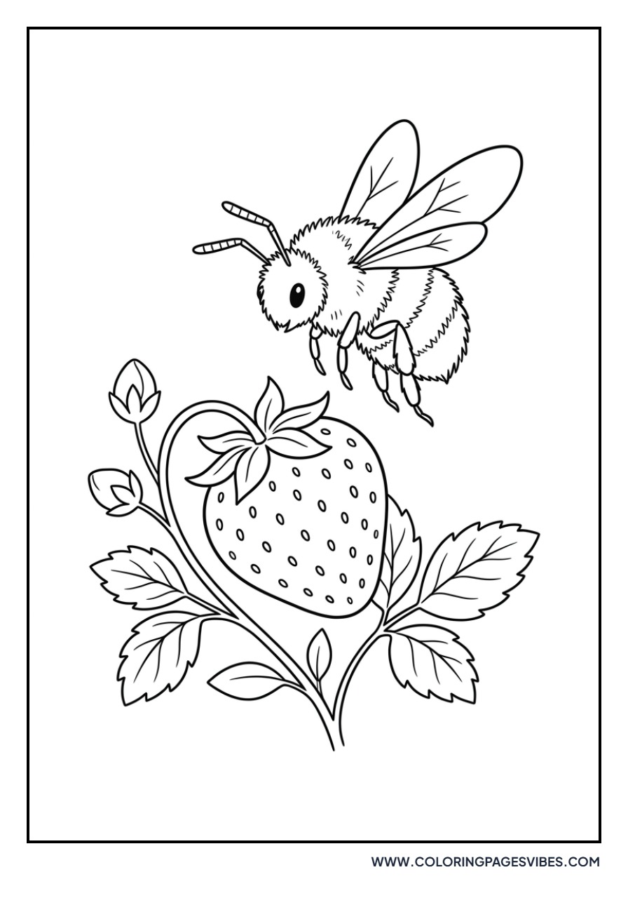 Bumblebee and Strawberry
