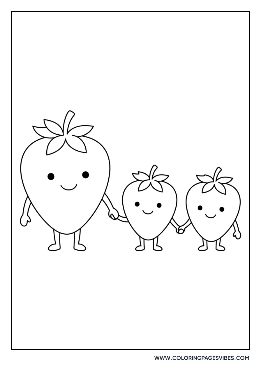 Happy Strawberry Family