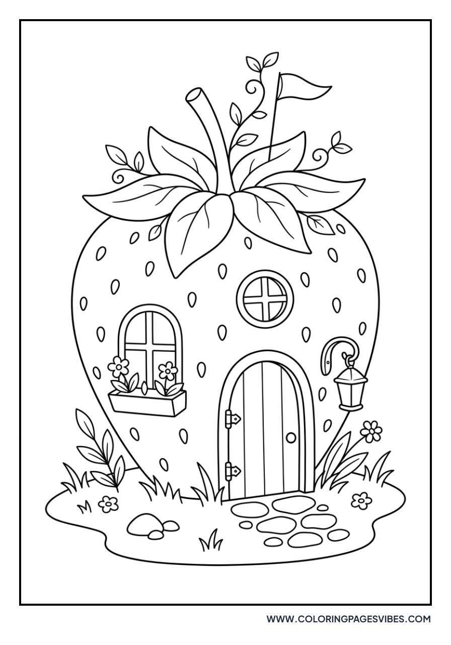 Strawberry Fairy House