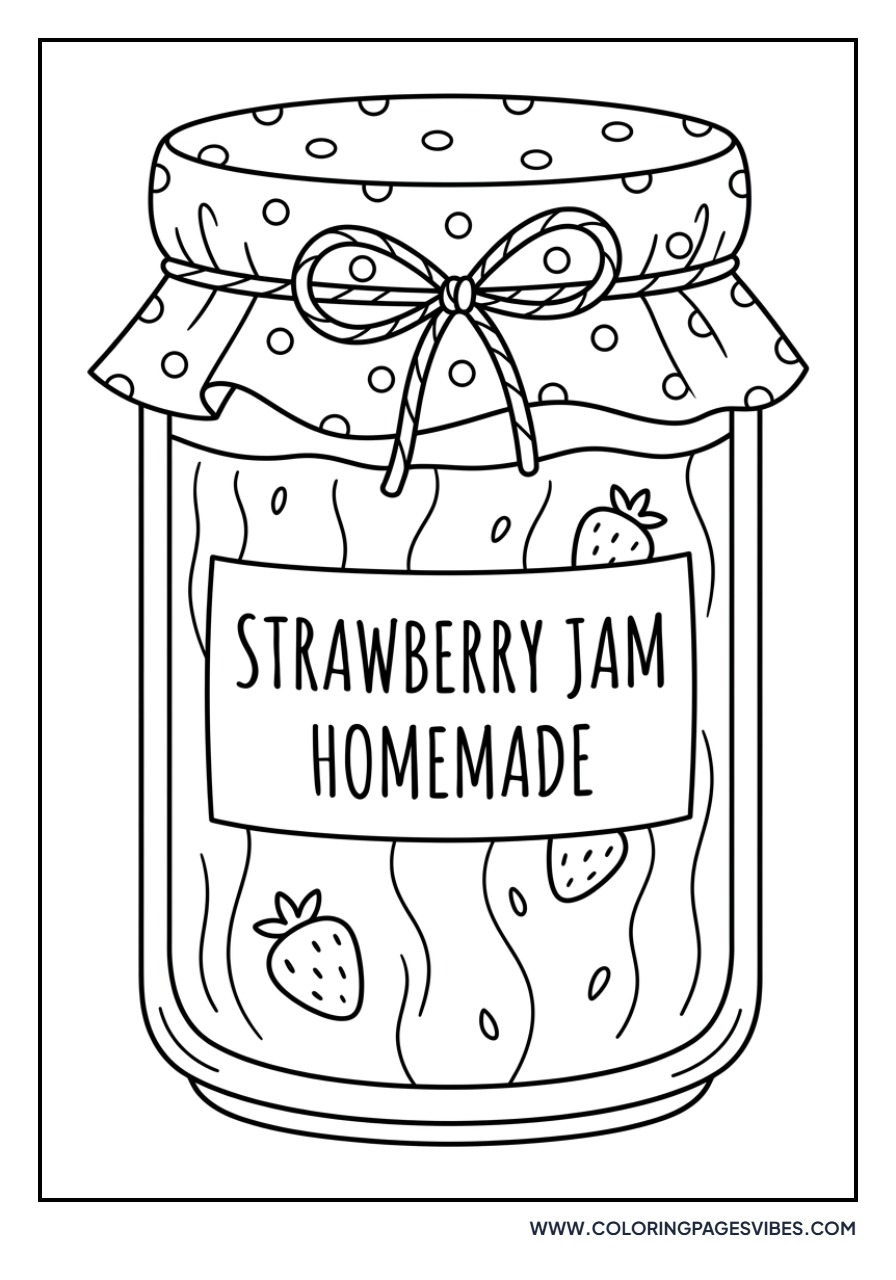 Strawberry Jam Jar