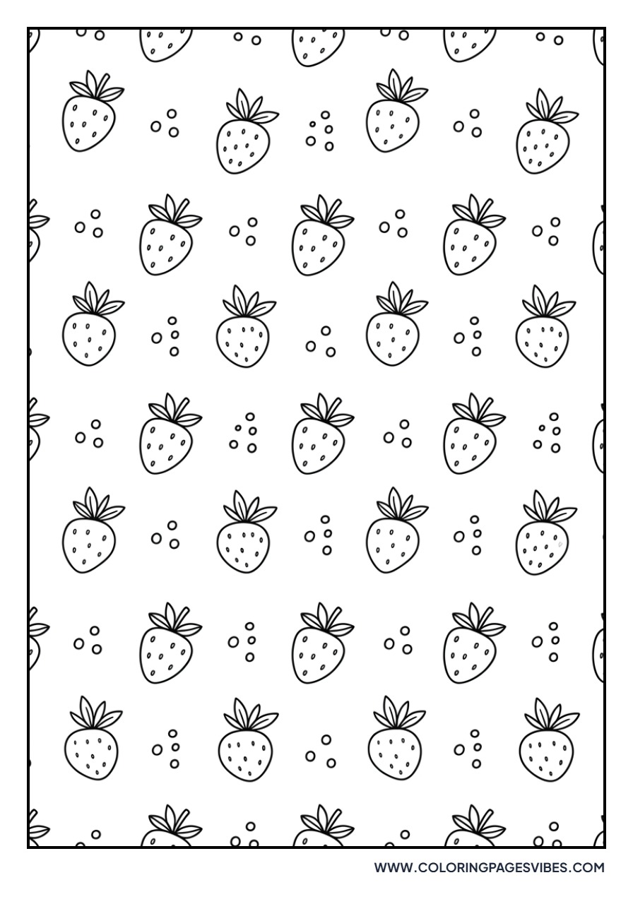 Strawberry Pattern Design