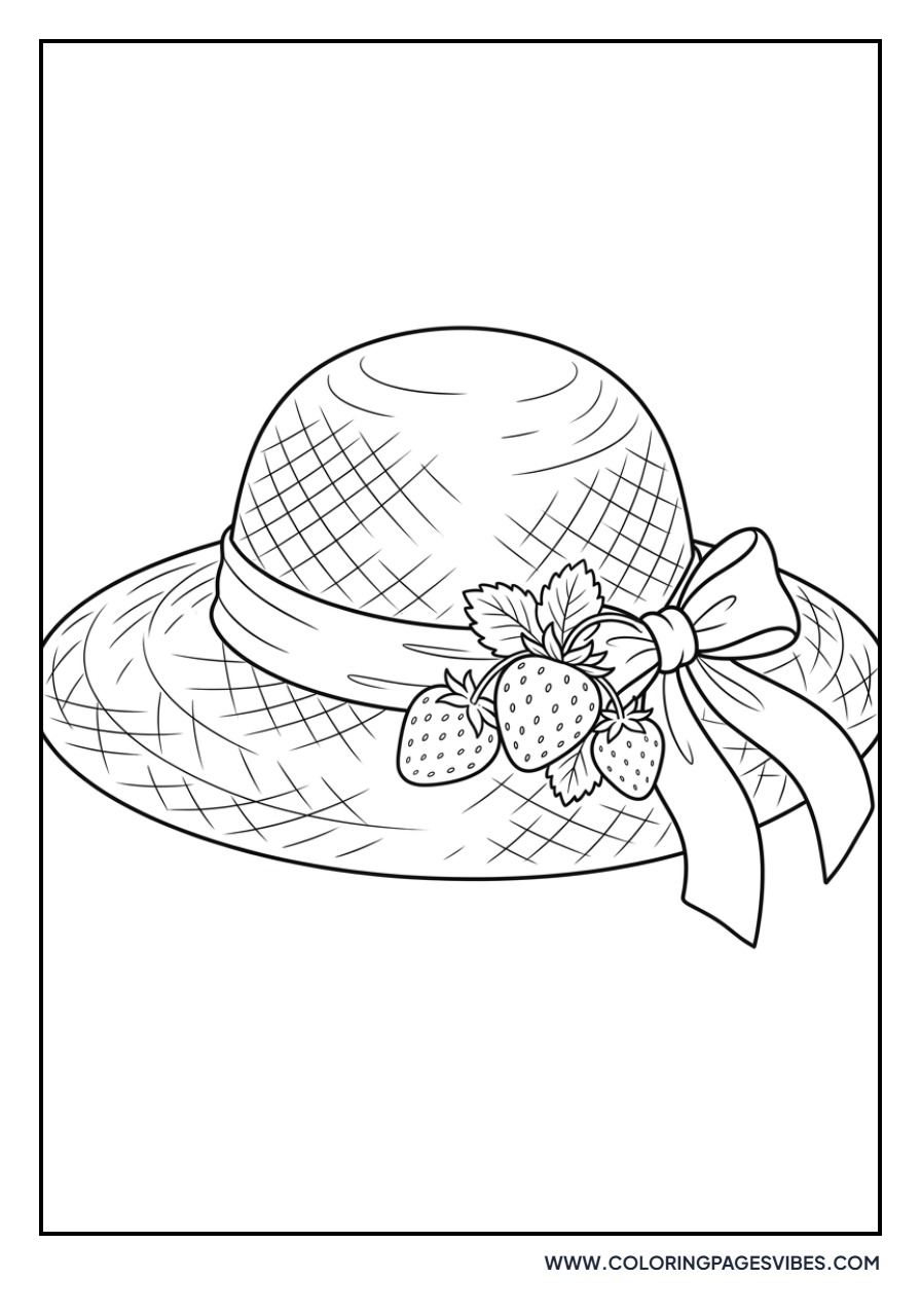 Strawberry Sun Hat